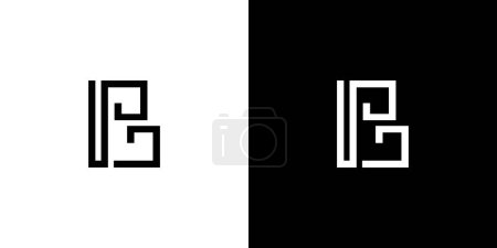 Téléchargez les illustrations : Moderne et unique lettre B initiales logo design - en licence libre de droit