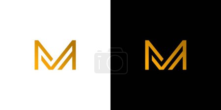 Design unique et moderne du logo M