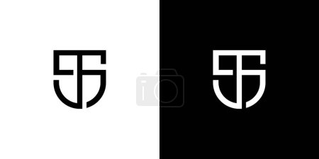  Design unique et moderne du logo TS 