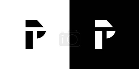  Diseño único y moderno del logotipo de PT 