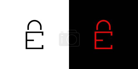 Einzigartiges und modernes E-Logodesign  