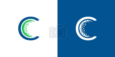  Unique and modern  C golf logo design