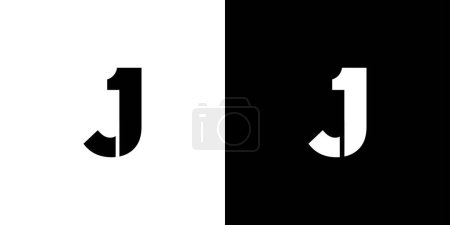 Unique and simple J1 logo design