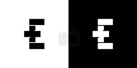  Unique and modern  E plus logo design 