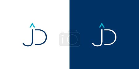  Design de logo JD moderne et unique