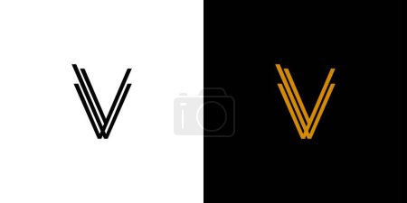 Design de logo V moderne et unique