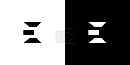 Modern and strong letter E initials logo design