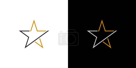 Unique and modern  E star logo design  