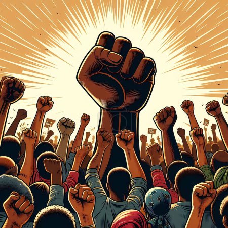 Les Afro-Américains célèbrent la liberté et l'élimination du racisme après une longue lutte et une fermeté
