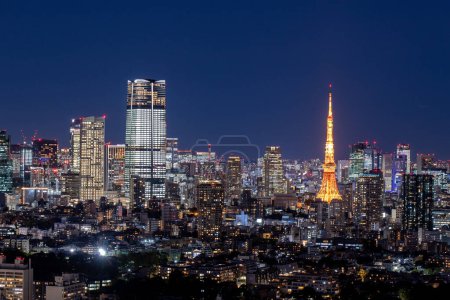 Photo for Night view of Tokyo, Japan. - Royalty Free Image
