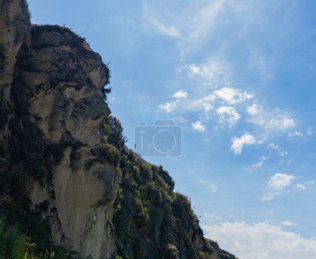 Inca face on the rock. Ruins of Ingapirca, Ecuador. Profile of a man in the rock.