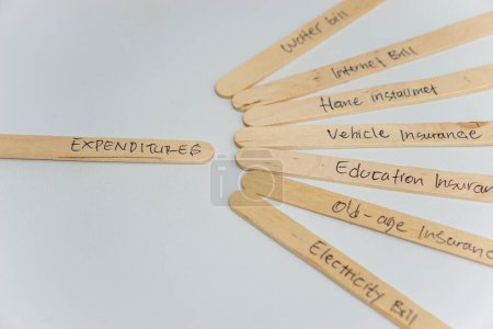 Téléchargez les photos : Messages manuscrits sur bâtonnets de crème glacée en gros plan comme un concept pour construire l'estime de soi - en image libre de droit
