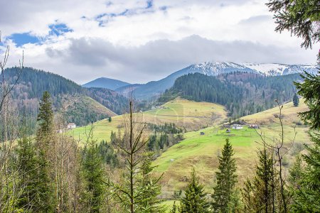 Téléchargez les photos : Paysage ukrainien dans la montagne des Carpates - en image libre de droit