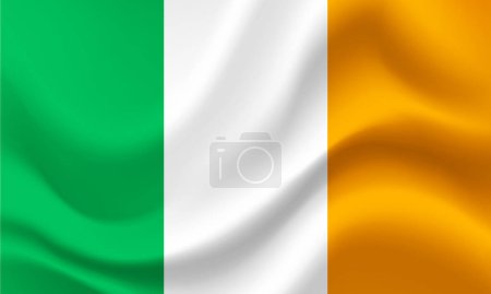 Téléchargez les illustrations : Bannière vectorielle Irlande. Drapeau Irlande. Drapeau d'Irlande. Illustration drapeau irlandais. Contexte irlandais. - en licence libre de droit