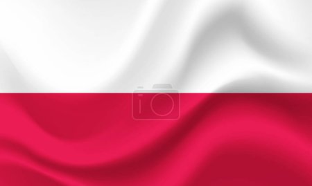Ilustración de Vector bandera de Polonia. Bandera polaca. Polonia bandera ilustración. Símbolo de Polonia. - Imagen libre de derechos