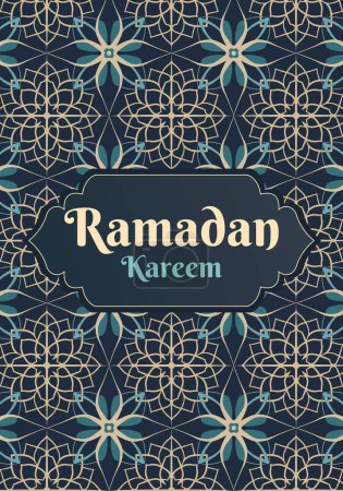 Téléchargez les illustrations : Carte de vœux islamique, modèle ramadan. Ramadan Kareem. Affiche, bannière média. - en licence libre de droit
