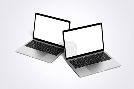 Realistic Laptop Mockup 3d Rendering