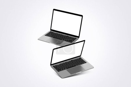 Realistic Laptop Mockup 3d Rendering