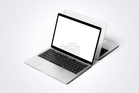 Realistisches Laptop-Mockup 3D-Rendering