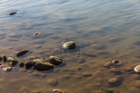 Photo for Photo background sea stone near the water - Royalty Free Image