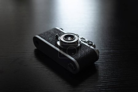 Photo for Old rare film rangefinder photo camera - Royalty Free Image