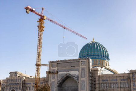 Téléchargez les photos : Tachkent, Ouzbékistan, 4 mars 2023 : Mosquée Hazrat Imam à Tachkent, Ouzbékistan - en image libre de droit