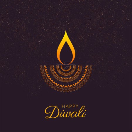 Ilustración de Celebrando feliz Diwali indio festival banner plantilla de diseño - Imagen libre de derechos