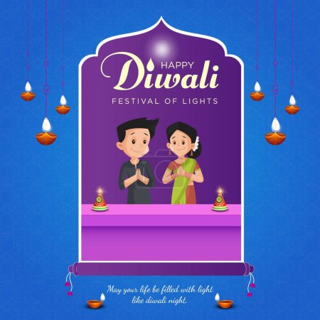 Téléchargez les photos : Beau modèle de conception de bannière de festival indien Happy Diwali. - en image libre de droit