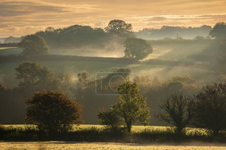Téléchargez les photos : Autumn is coming on the high weald near Dallington est Sussex sud-est de l'Angleterre Royaume-Uni - en image libre de droit
