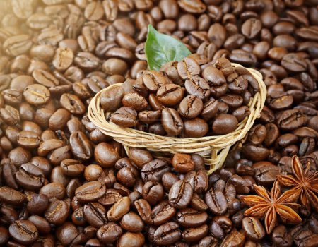 This is a Coffee beans background