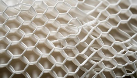 A faded honeycomb white line pattern with a soft appearance
