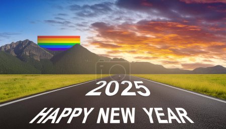Happy new year 2025 LGBT
