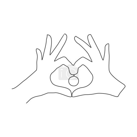 Téléchargez les photos : Un dessin en ligne continue pour la forme de l'illustration vectorielle du cœur. le symbole universellement reconnu de l'amour, de la romance et de l'affection. Design approprié pour carte de vœux, affiche et bannière. - en image libre de droit