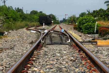 Eisenbahnkreuzungen an Bahnhöfen in Indonesien