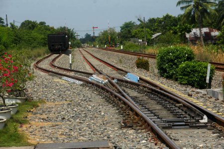 Eisenbahnkreuzungen an Bahnhöfen in Indonesien