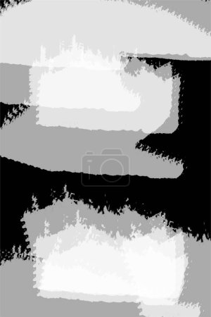 Téléchargez les photos : Pinceau mural noir et blanc décor affiche imprimable. Art mural abstrait décoration. Affiche de décoration murale imprimable - en image libre de droit