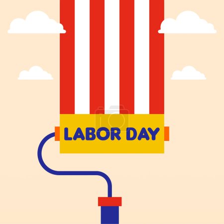 Photo for Happy Labour Day Illustration Background. International Labour Day Background - Royalty Free Image