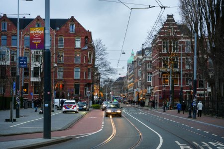 Téléchargez les photos : 1071 CN Amsterdam, Pays-Bas - 28 décembre 2023 : Vue de la rue Hooftstraat. - en image libre de droit