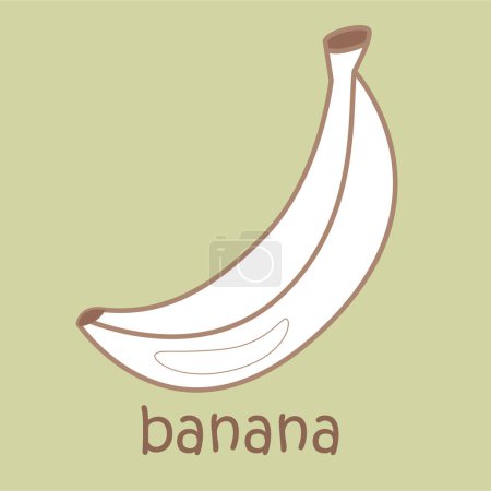 Alphabet B für den Bananen-Vokabelkurs in der Schule