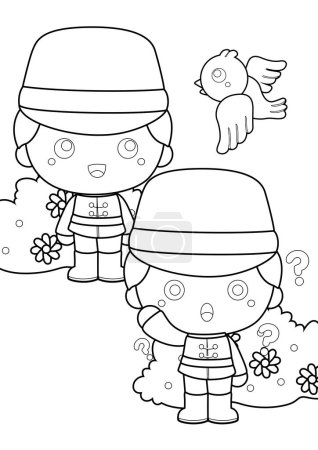 Cute Soldier Boys from Classic Bedtime Stories Humpty Dumpty Egg Cartoon Coloring Activity for Kids and Adult
