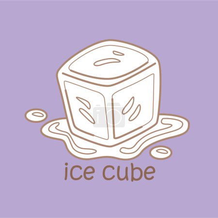 Alphabet I For Ice Cube Vocabulary School Lesson Cartoon Digital Stamp Outline