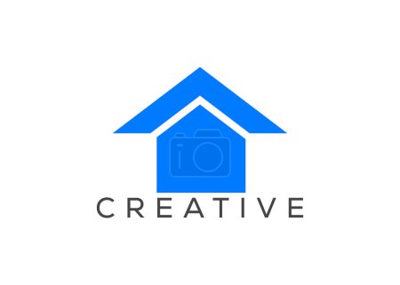 Modèle vectoriel de logo maison minime. icône Maison moderne
