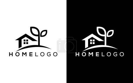 Minimalist Home icon vector logo. Modern Home real estate vector logo