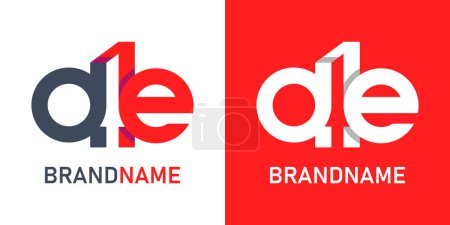 Letter ae logo design template
