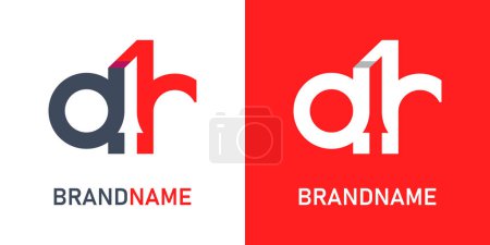 Letter ar logo design template