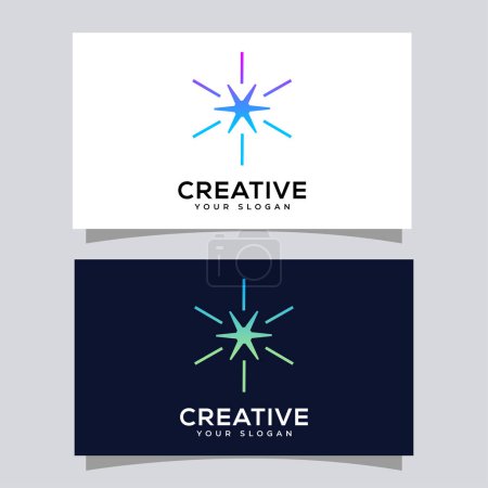 Téléchargez les illustrations : Modèle de conception de logo créatif vectoriel. - en licence libre de droit