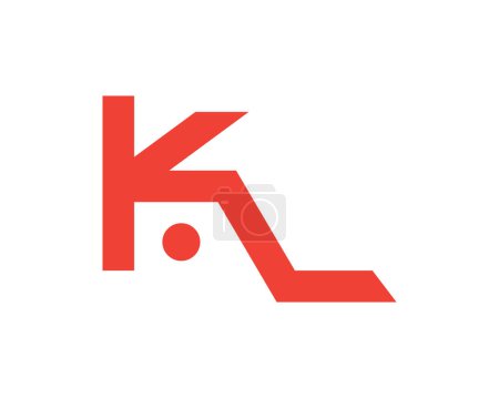 Letter kl vector logo template design.
