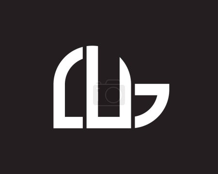 Illustration for Letter lug vector logo template design - Royalty Free Image
