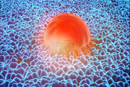Photo for Cancer cells. 3d illustration - Royalty Free Image
