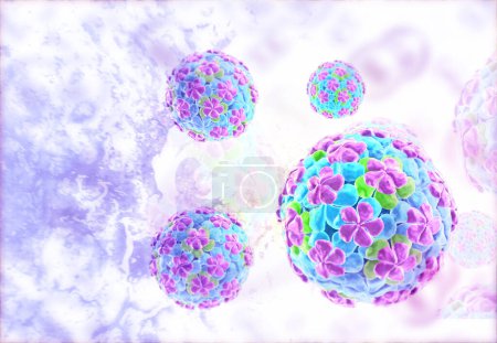 Foto de Virus, bacterias en la sangre. antecedentes científicos - Imagen libre de derechos